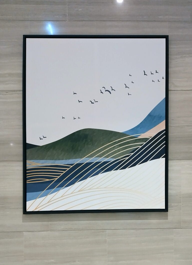 canvas printing with black frame