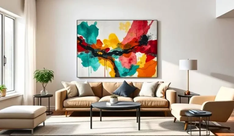 Read more about the article Transform Your Space with Abstract Wall Art for Living Room